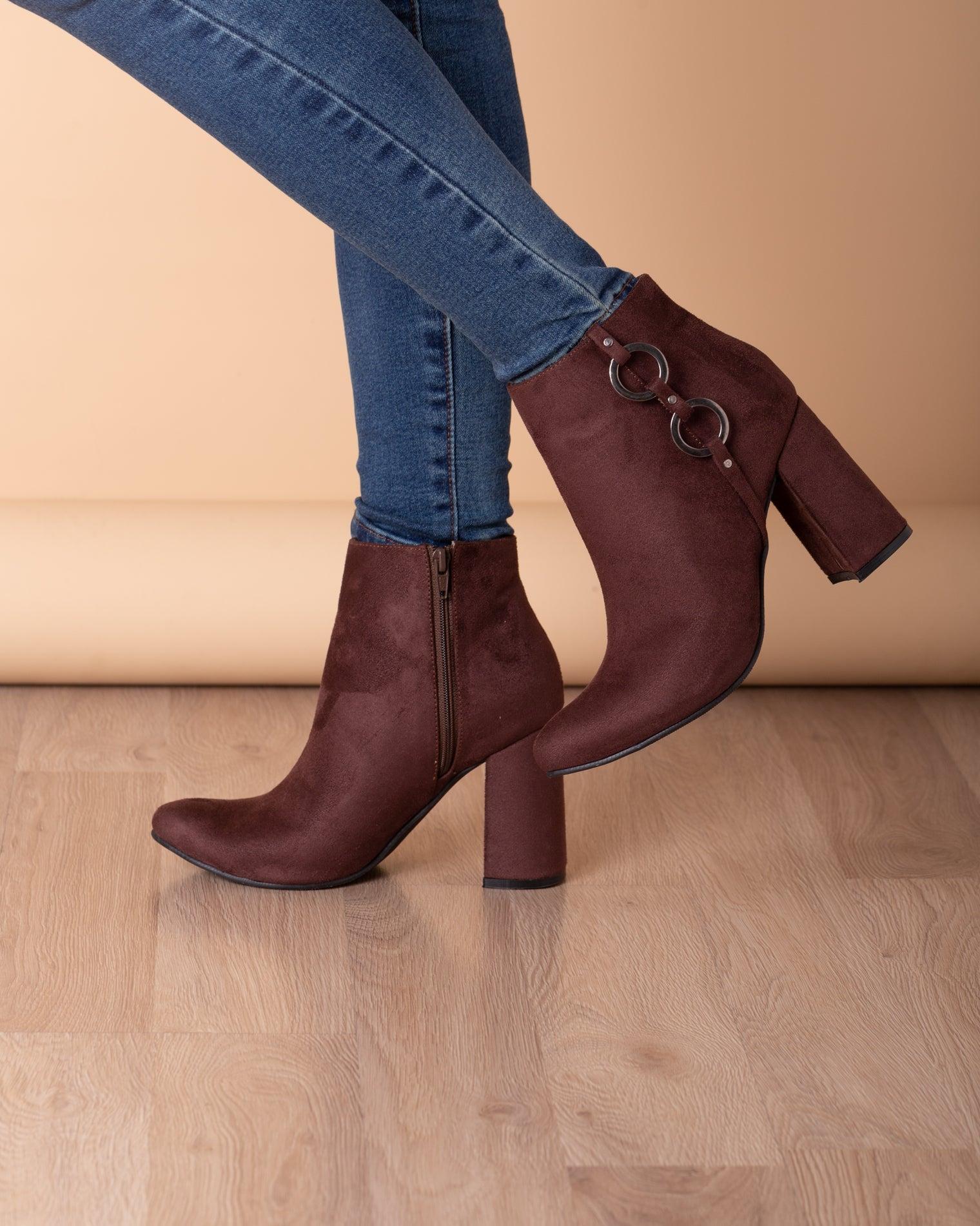 BOTINES MUJER LISMORE MARRON - 1