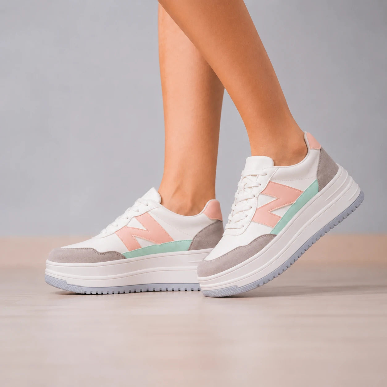 ZAPATILLAS URBANAS MUJER ZAMBIA ROSADO - 1
