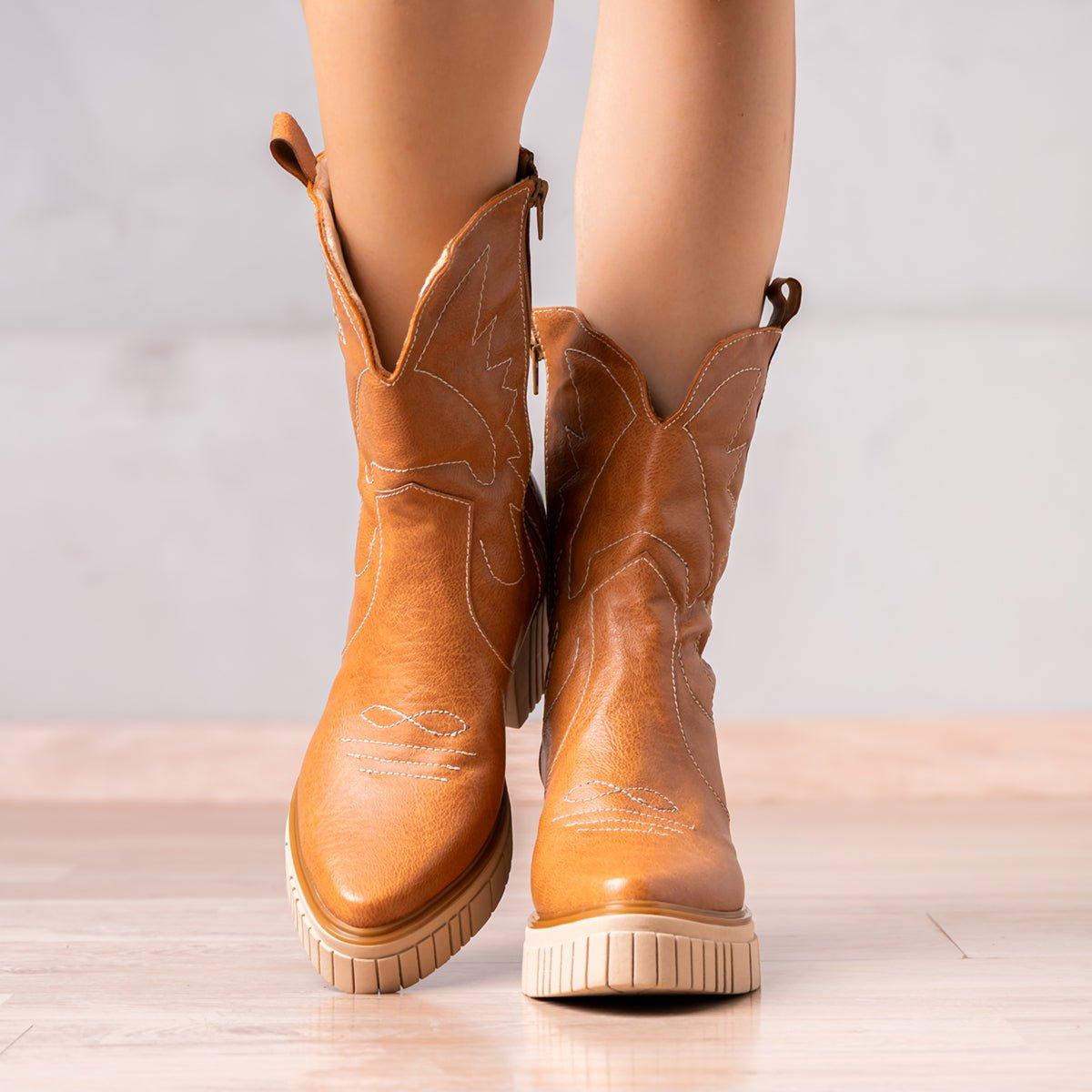 BOTINES MUJER WEST COAST CAMEL - 2