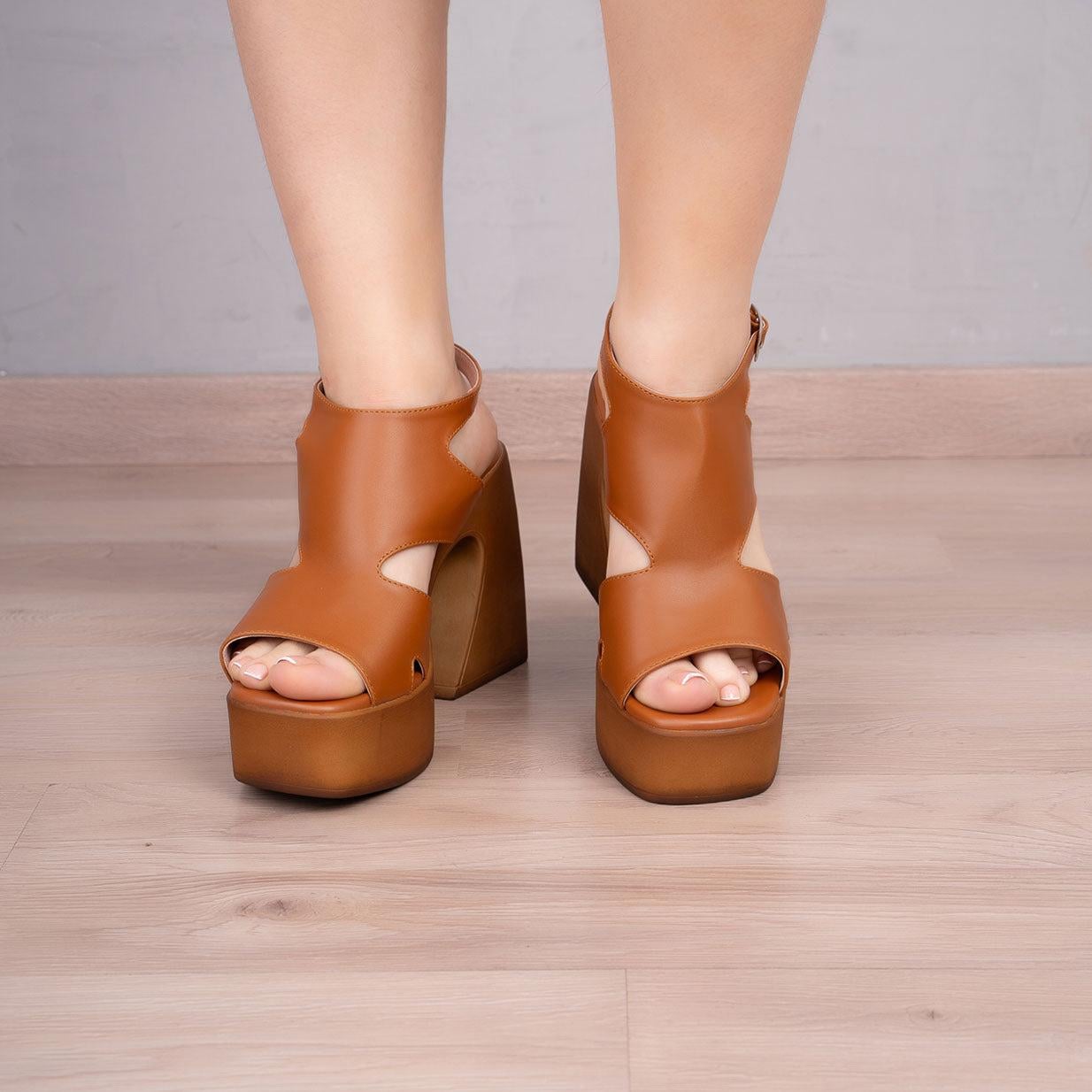 SANDALIAS MUJER YAMENA CAMEL - 2