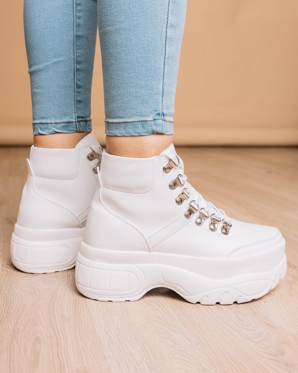 BOTAS MUJER THOR BLANCO - 1
