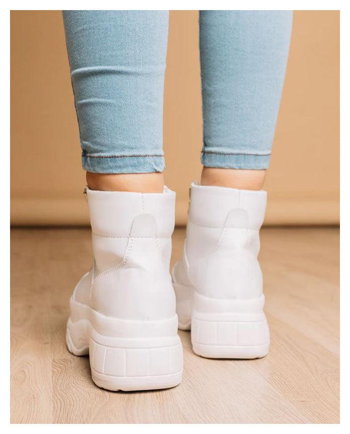 BOTAS MUJER THOR BLANCO - 3