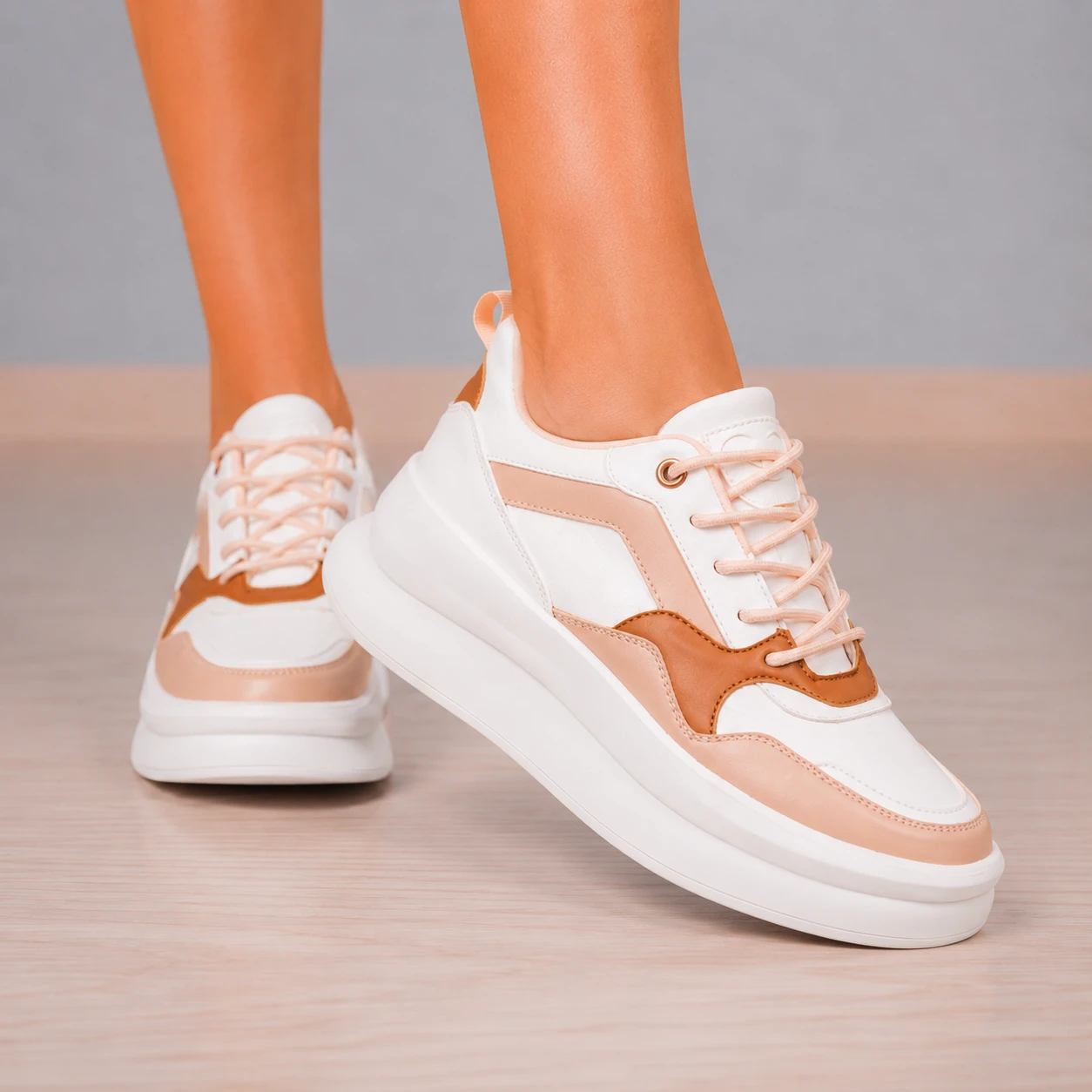 ZAPATILLAS URBANAS MUJER SEUL CAMEL - 2