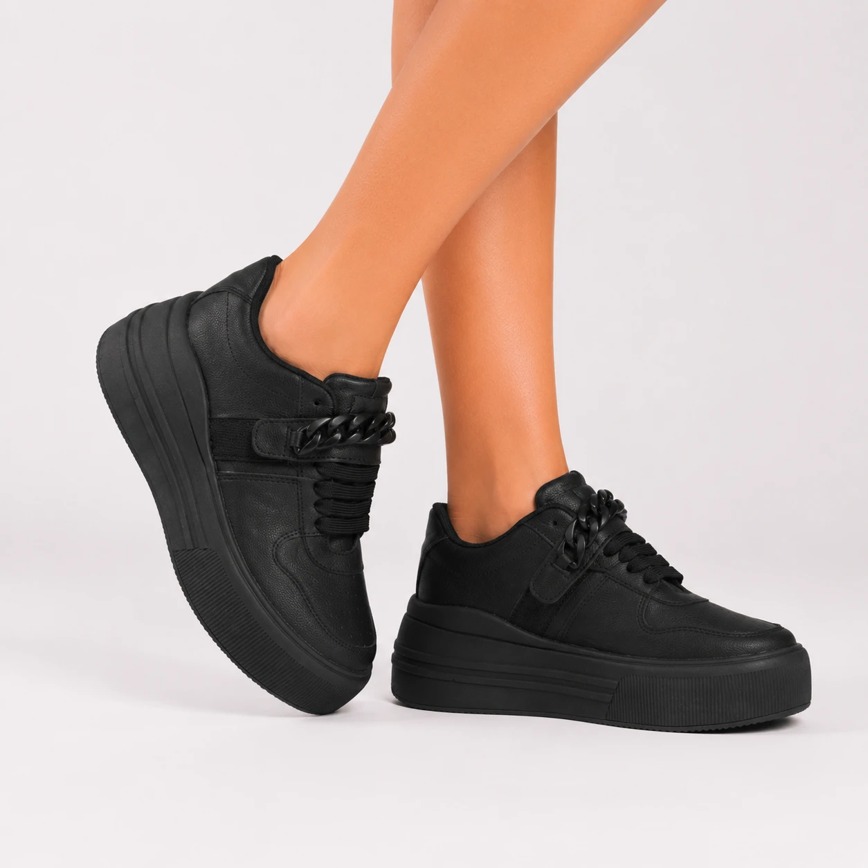 ZAPATILLAS URBANAS MUJER HELSINKI NEGRO - 6