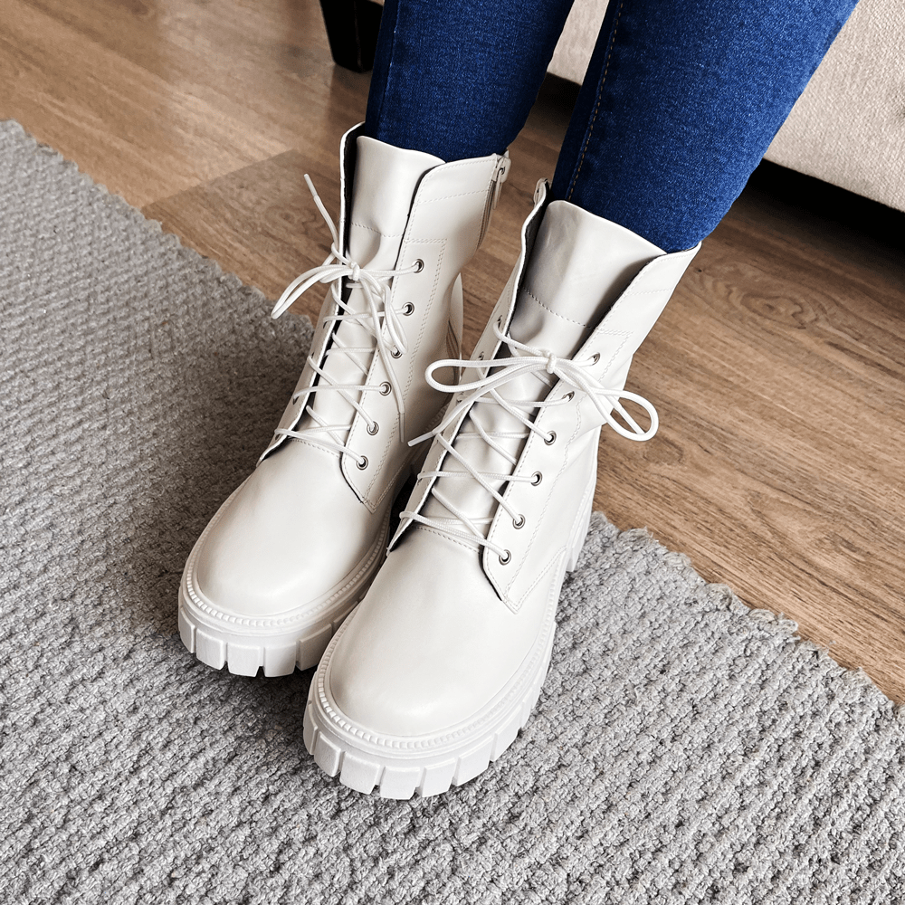 BOTAS MUJER TAVAI BLANCO - 1