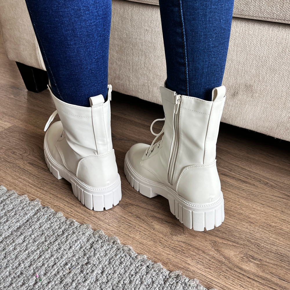 BOTAS MUJER TAVAI BLANCO - 3