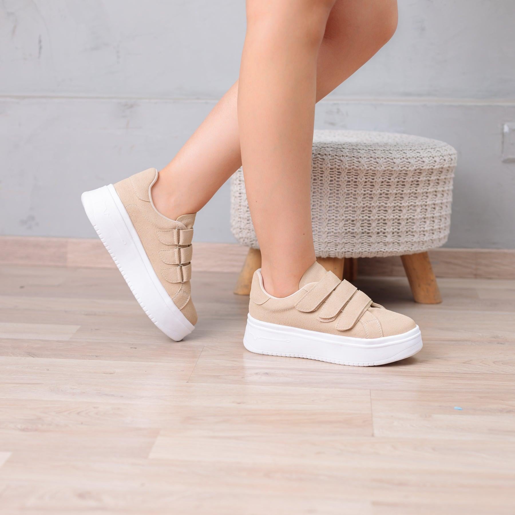 ZAPATILLAS URBANAS MUJER LETZY BEIGE - 1