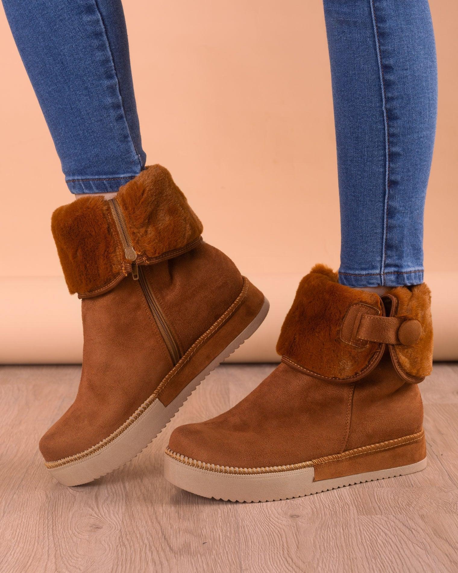 BOTAS MUJER NAMAZU CAMEL - 1