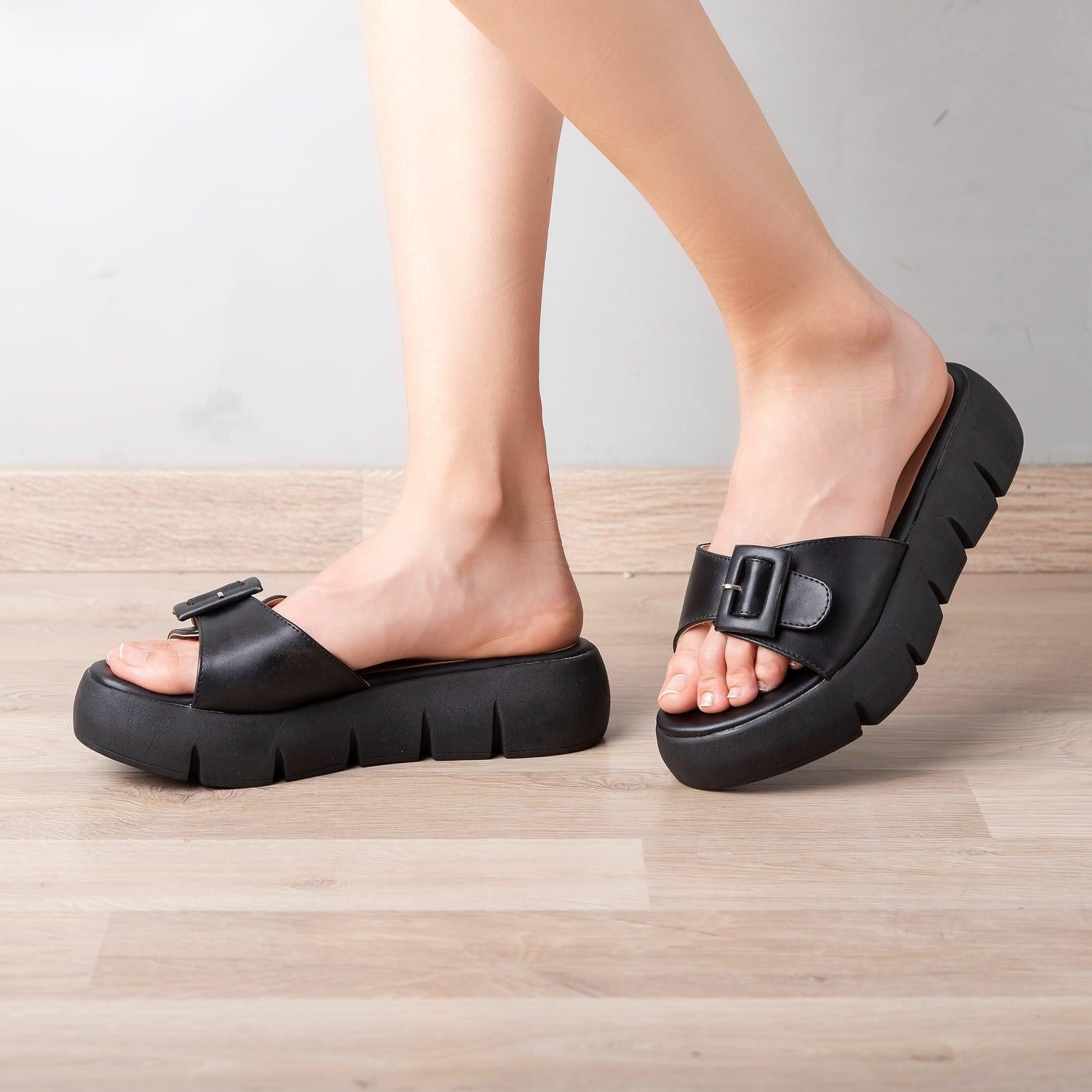 SANDALIAS CASUALES MUJER SCOTTIE NEGRO - 3