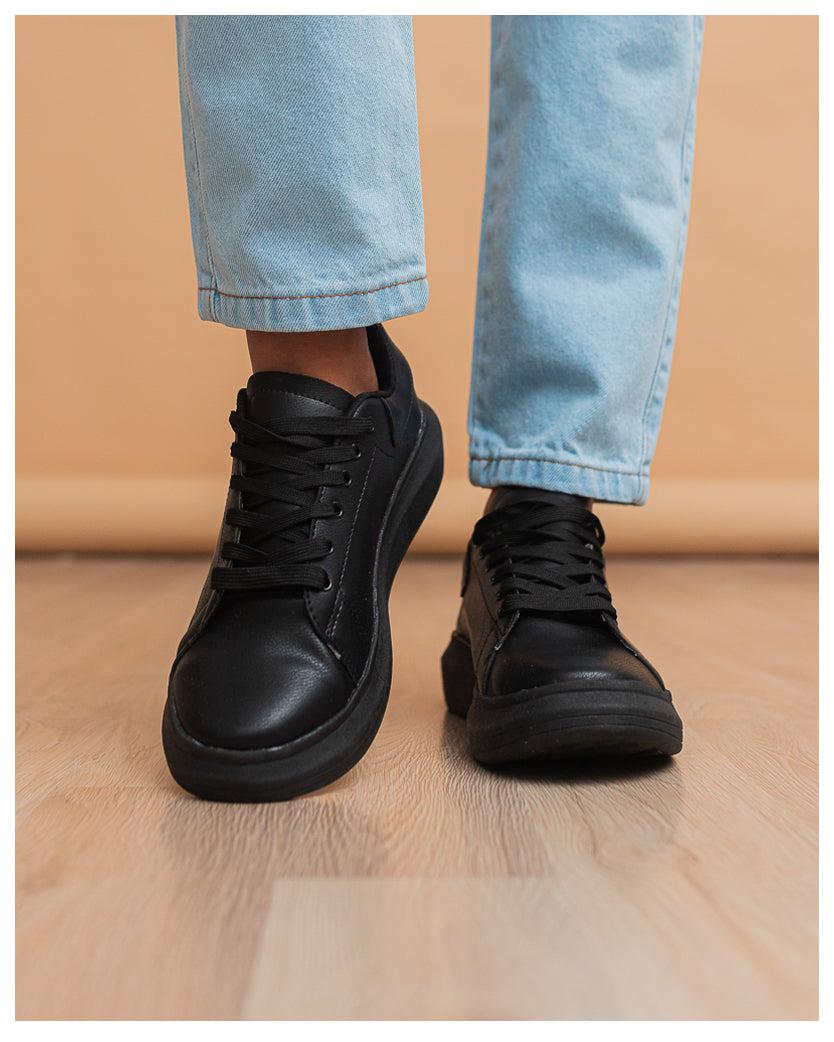 ZAPATILLAS URBANAS MUJER VIENA 2.0 NEGRO TOTAL - 2
