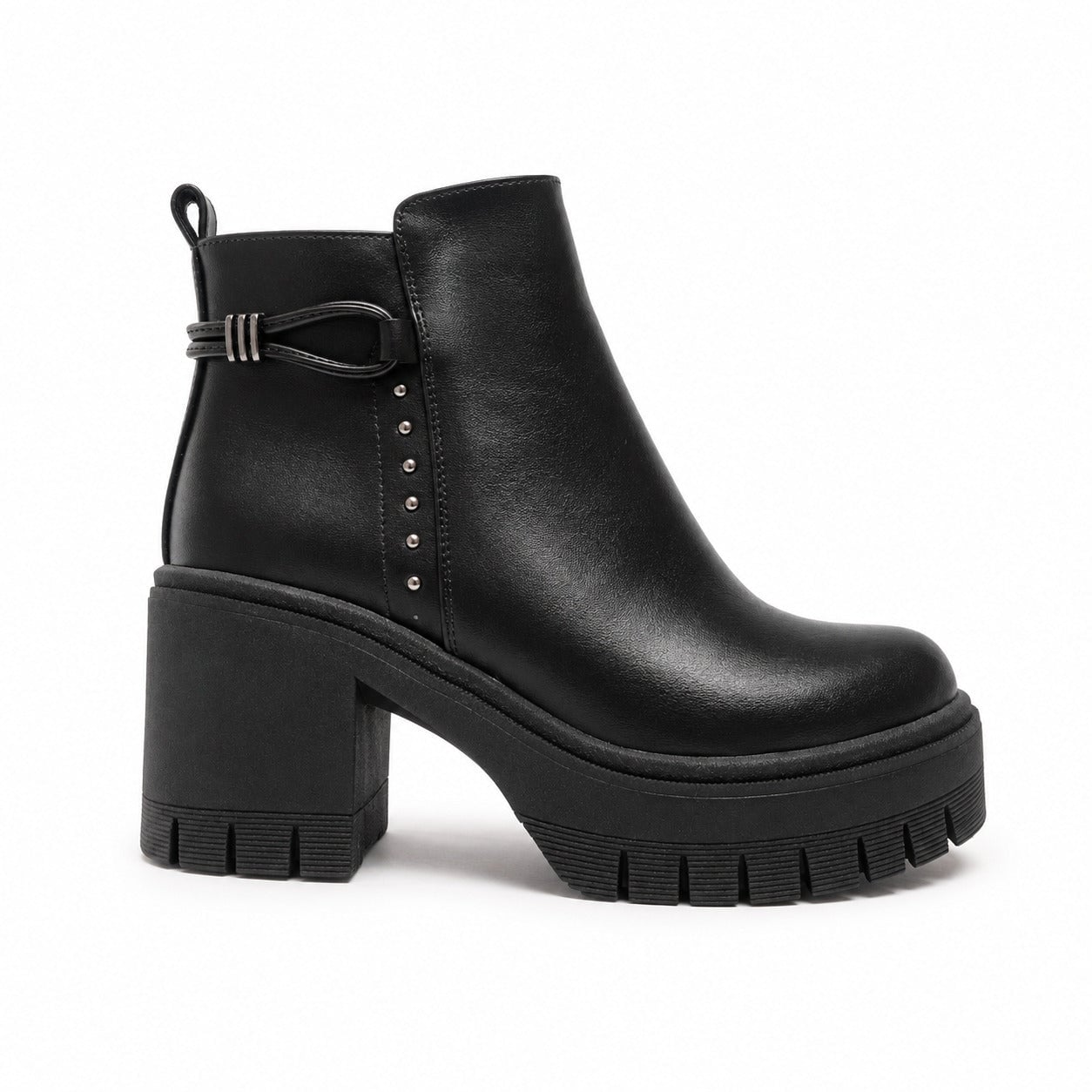 BOTINES MUJER NUVIA NEGRO - 1