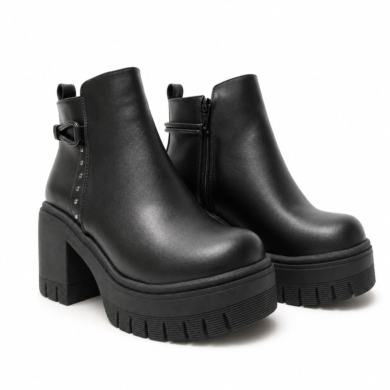 BOTINES MUJER NUVIA NEGRO - 4