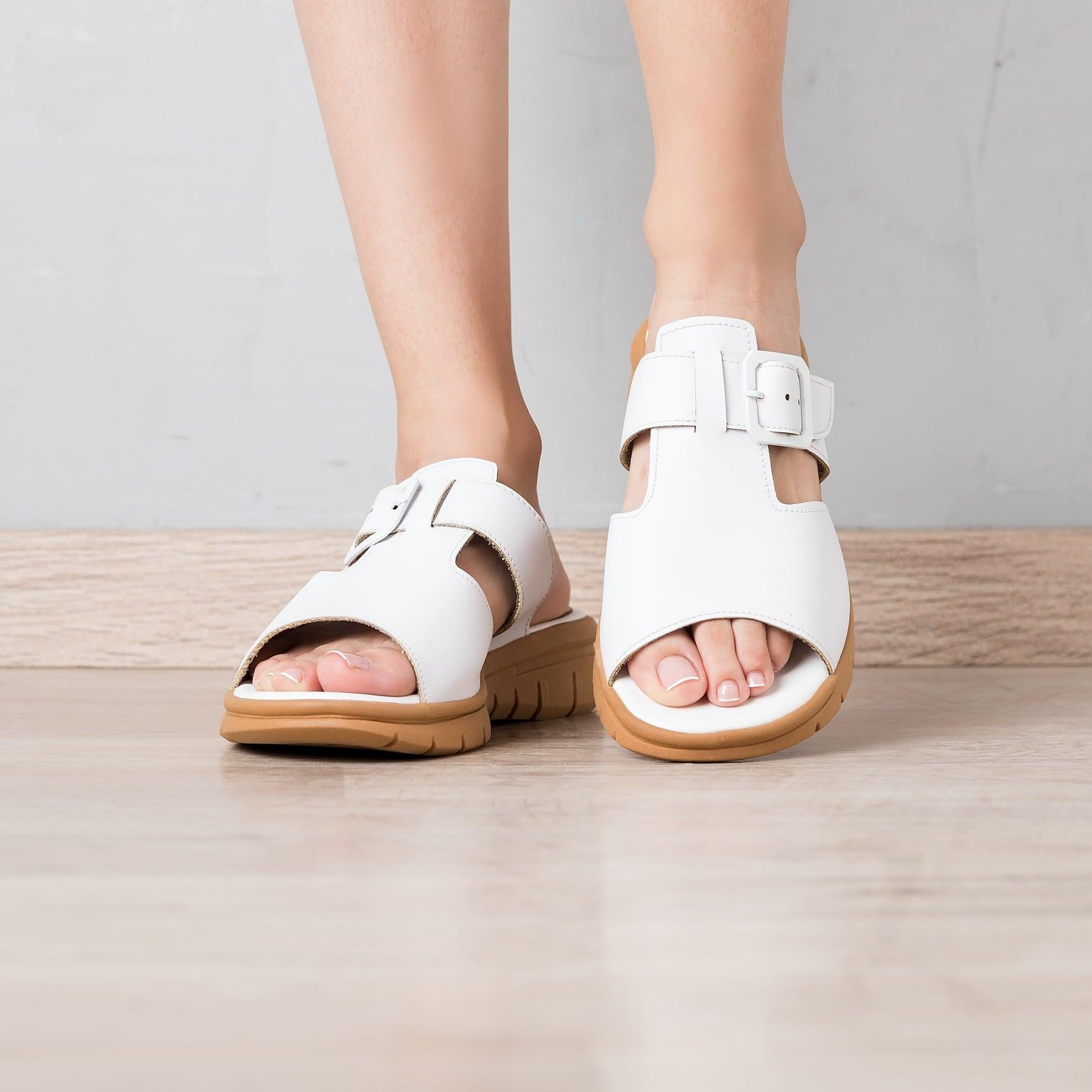 SANDALIAS CASUALES MUJER SHUBER BLANCO - 2