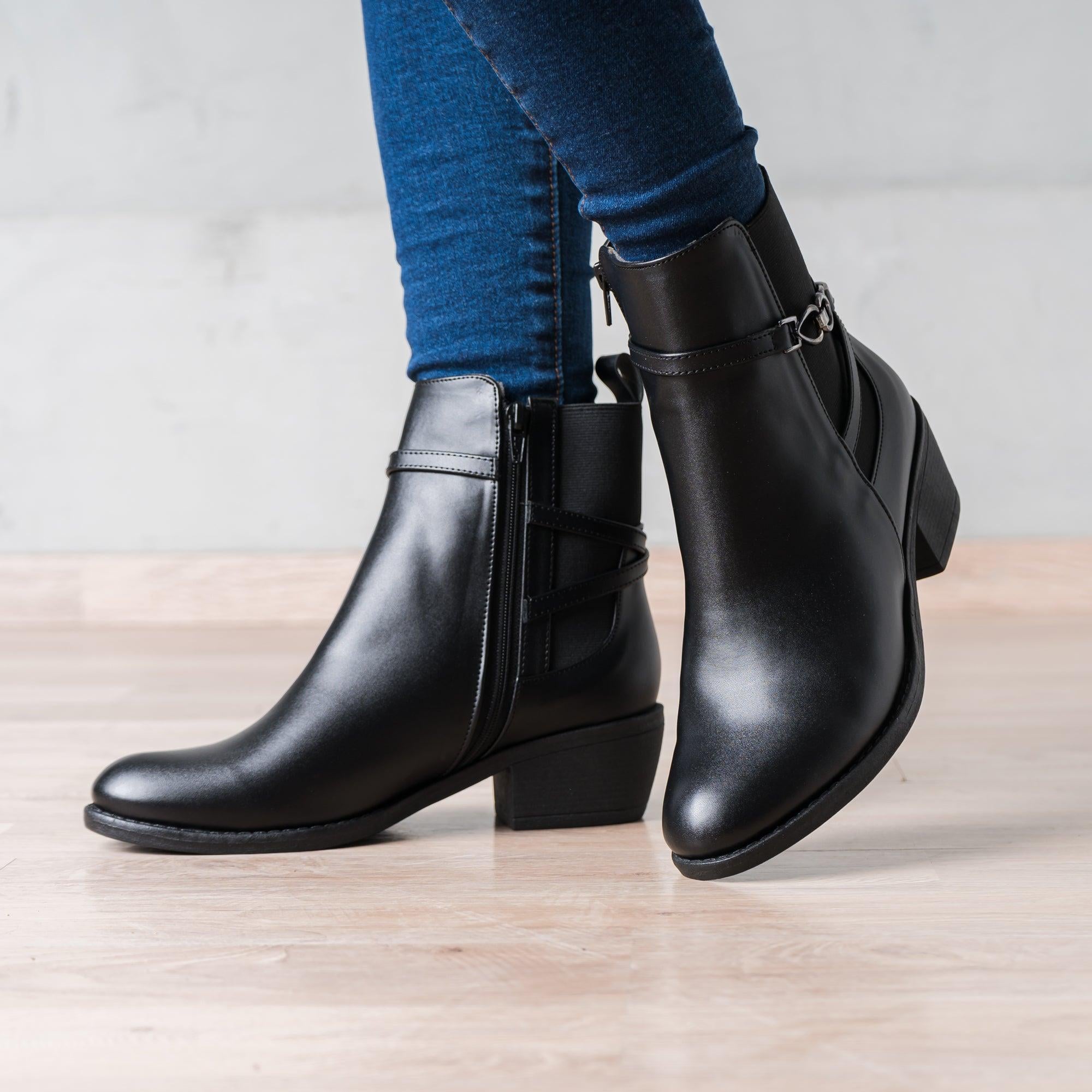 BOTINES MUJER RAZTER 2.0 NEGRO - 1