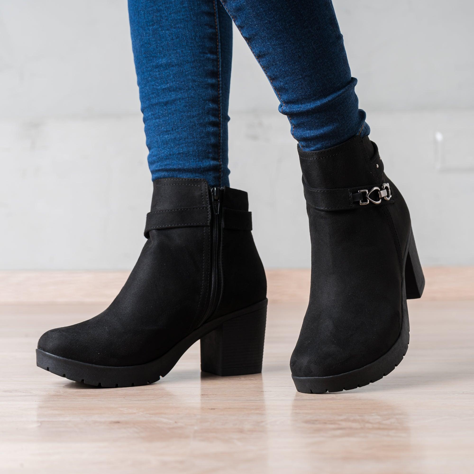 BOTINES MUJER QUAZA NEGRO - 1