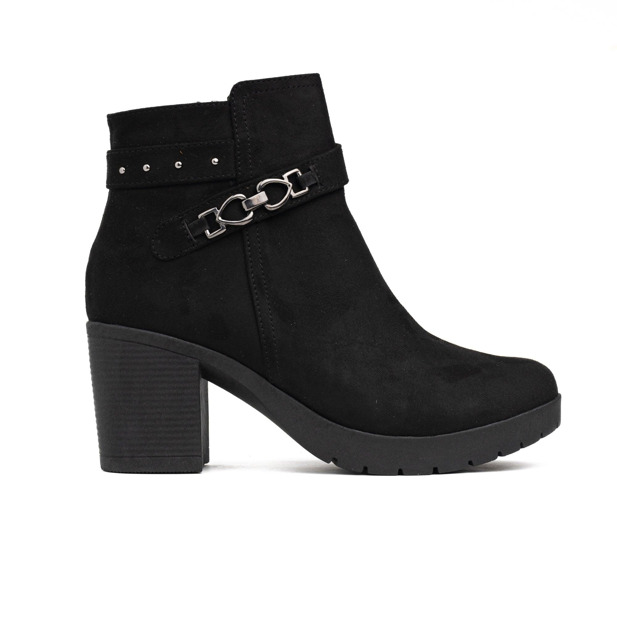 BOTINES MUJER QUAZA NEGRO - 4