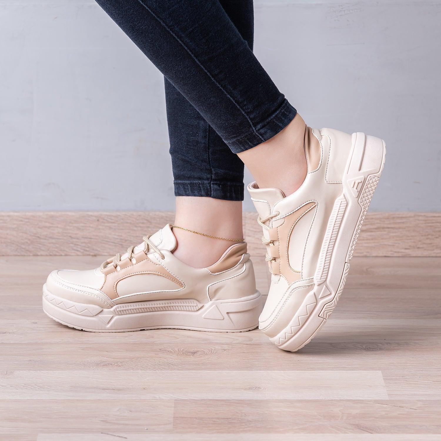 ZAPATILLAS URBANAS MUJER GOTZE BEIGE - 1