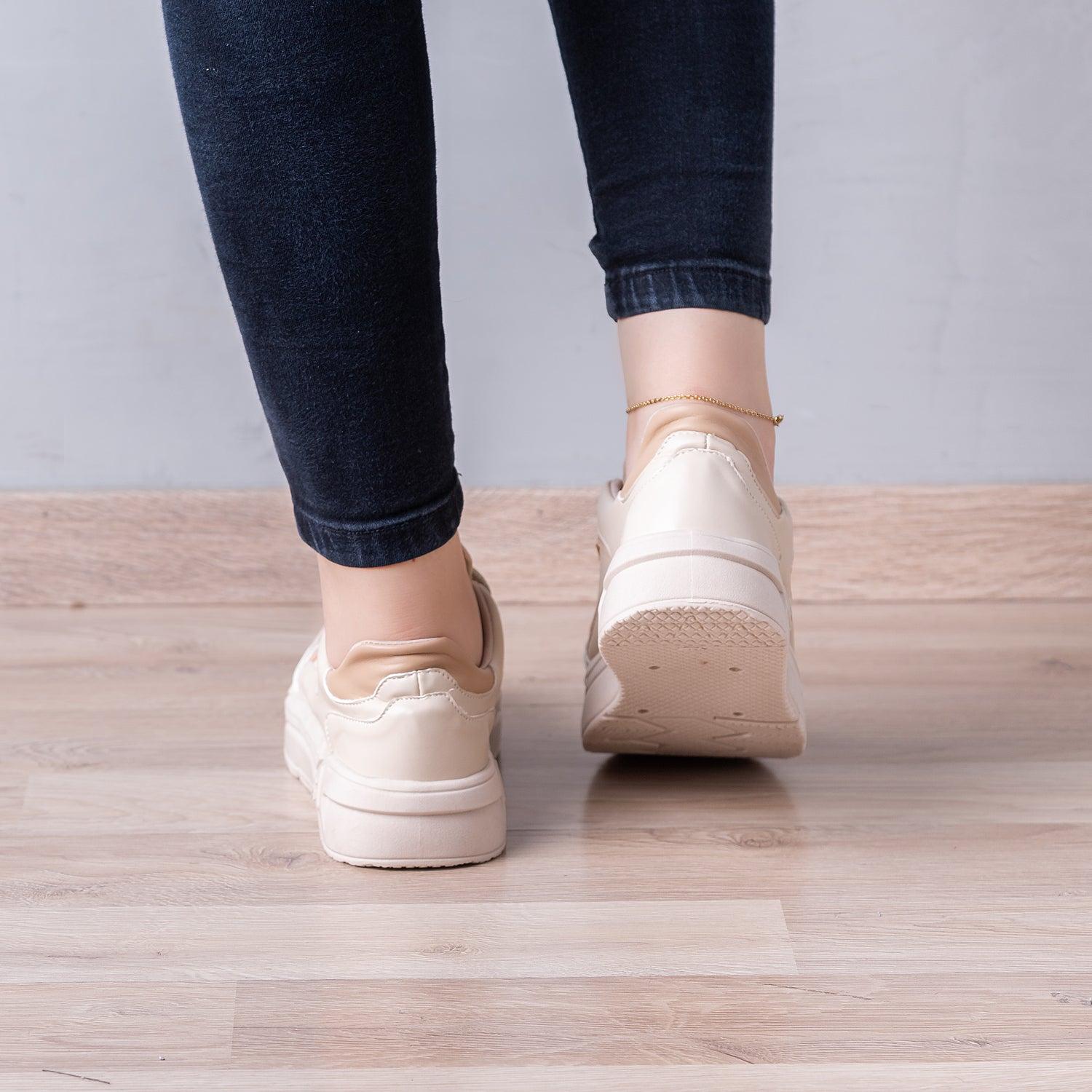 ZAPATILLAS URBANAS MUJER GOTZE BEIGE - 3