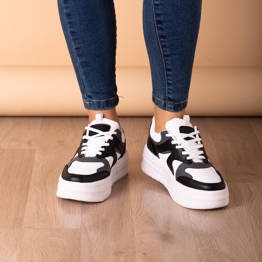 ZAPATILLAS URBANAS MUJER RUAN BLANCO CON NEGRO - 2