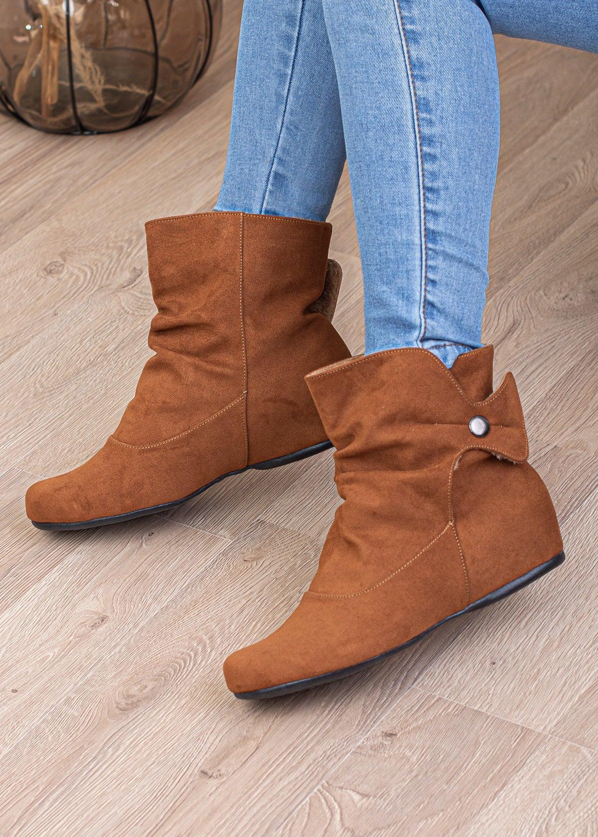 BOTINES MUJER SUECIA CAMEL - 1