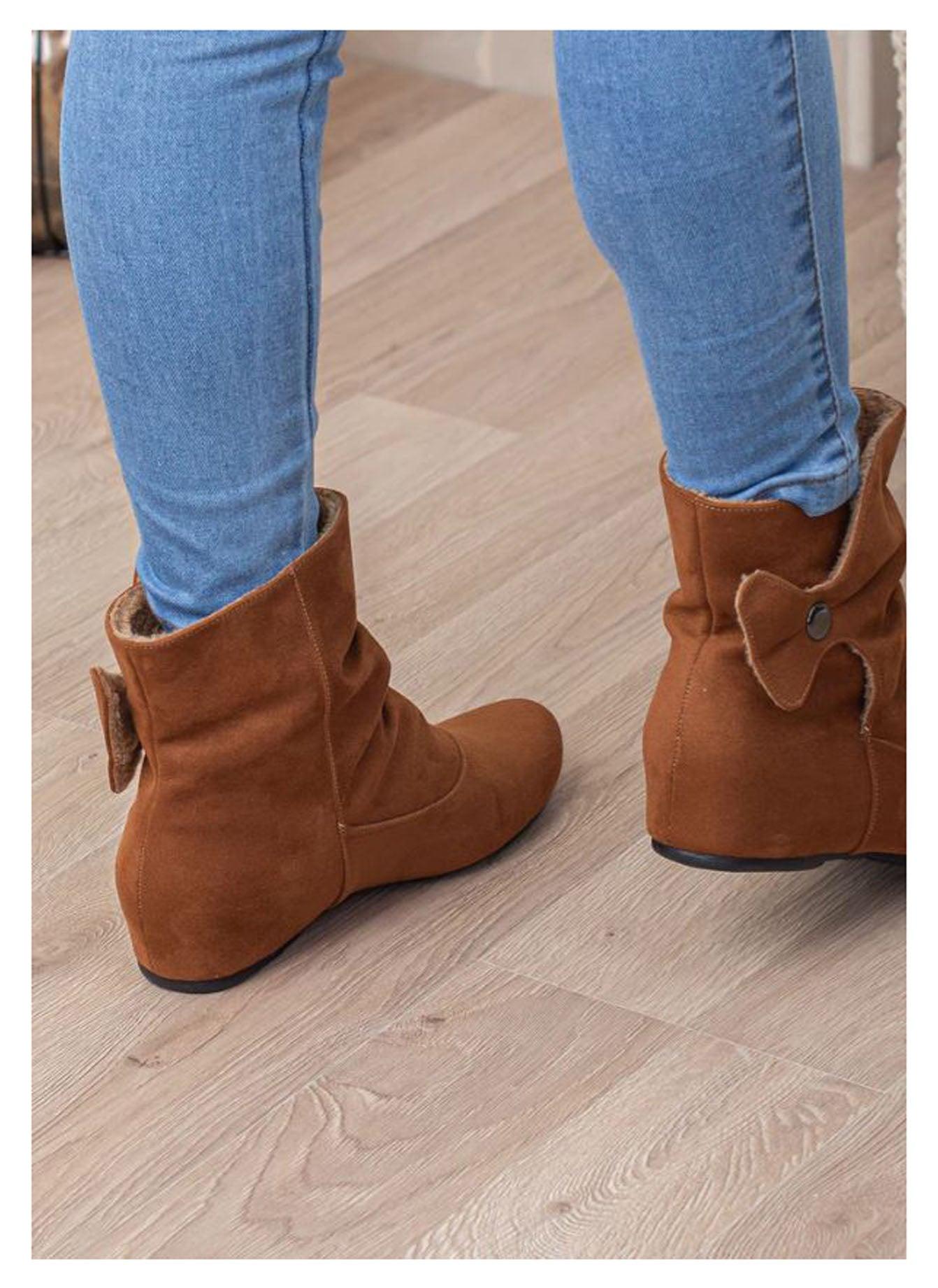 BOTINES MUJER SUECIA CAMEL - 2