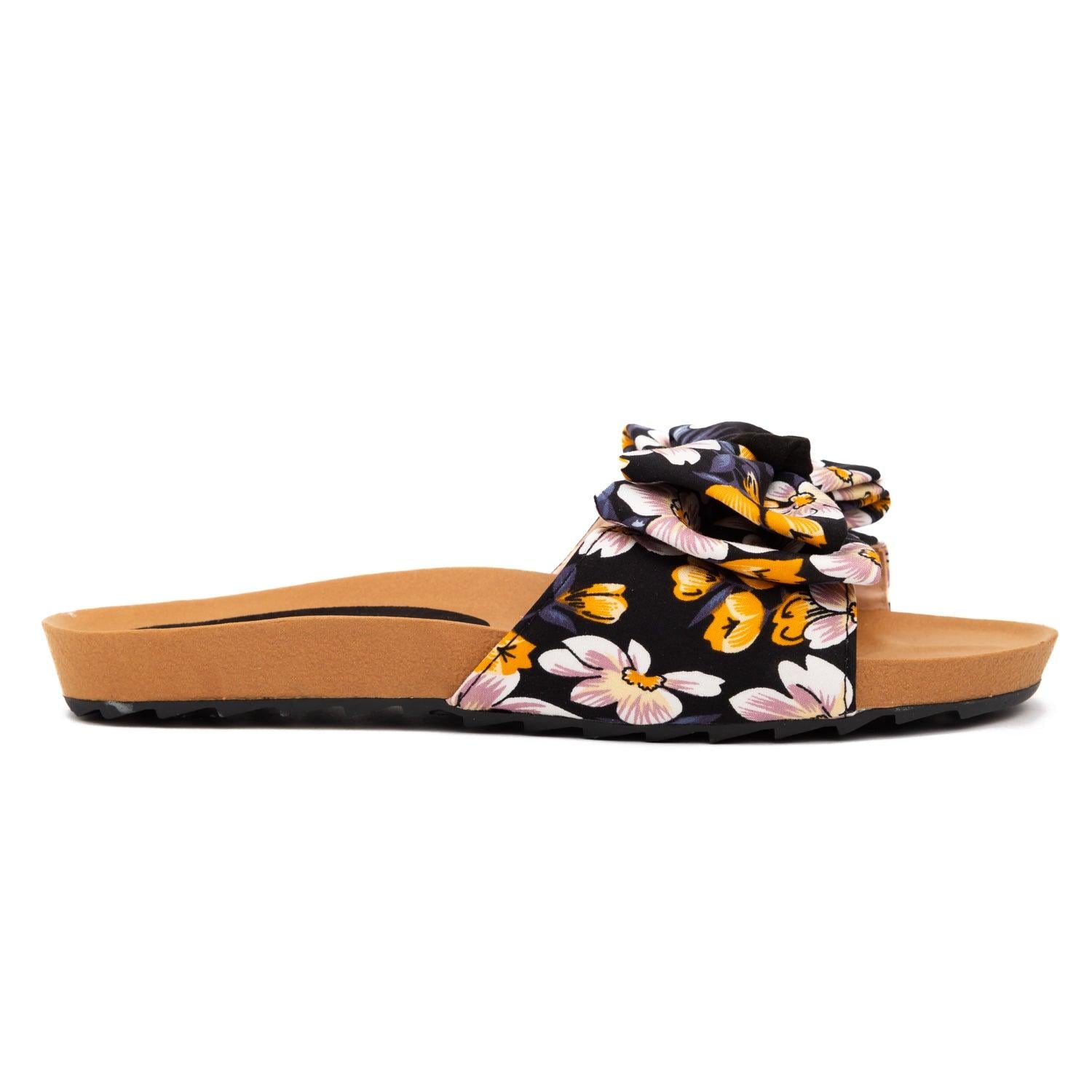 SANDALIAS CASUALES MUJER MICHI AZUL FLOREADO - 2