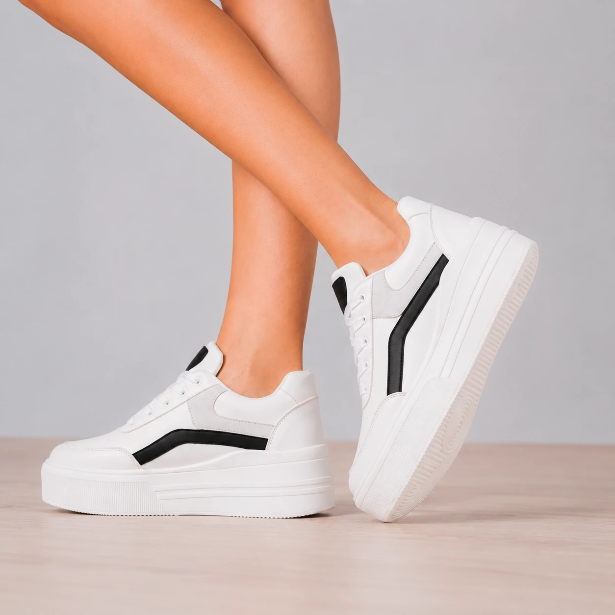 ZAPATILLAS URBANAS MUJER LOOP PLOMO - 1