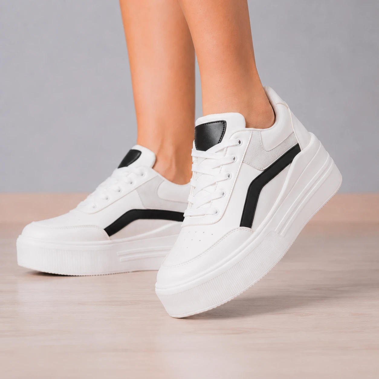 ZAPATILLAS URBANAS MUJER LOOP PLOMO - 5