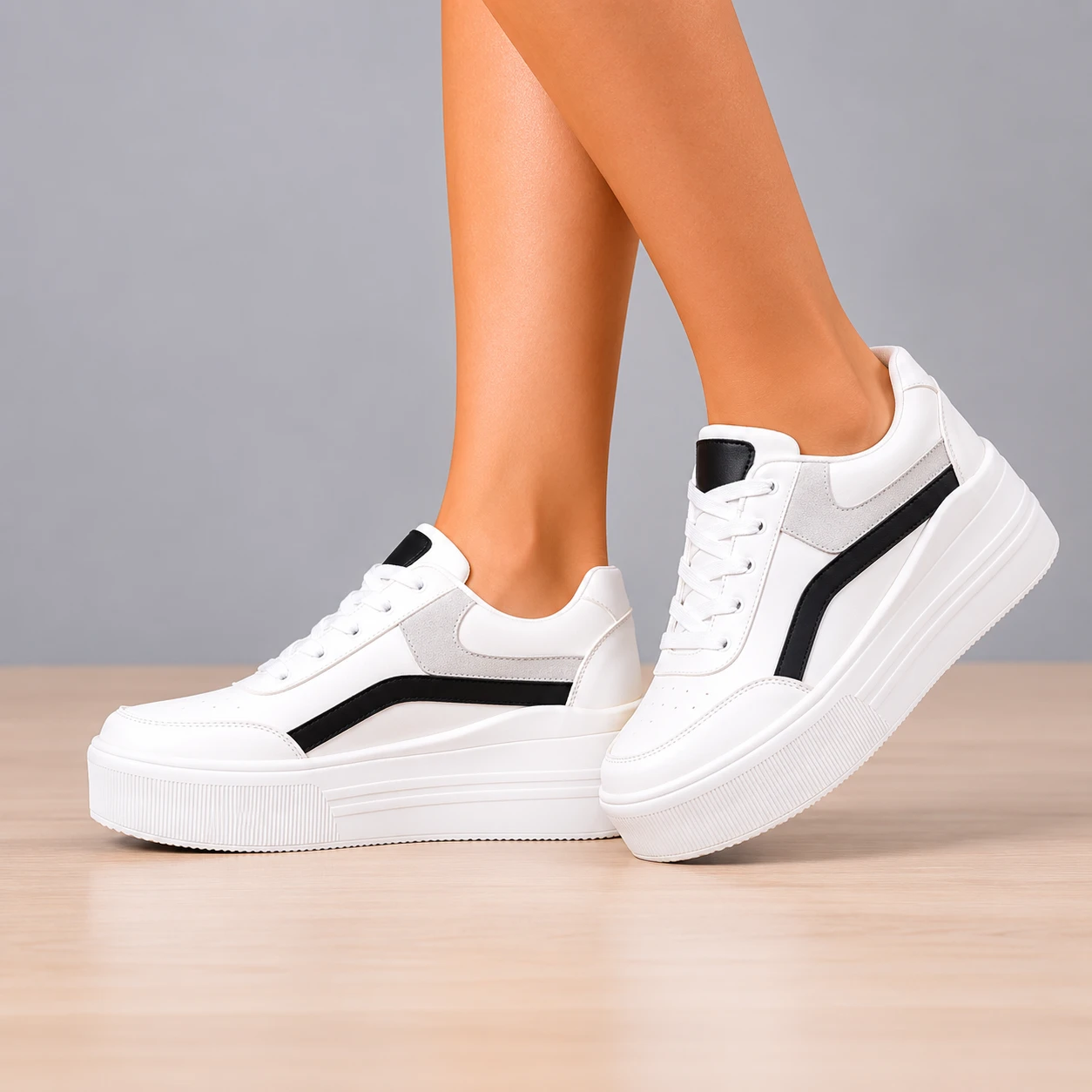 ZAPATILLAS URBANAS MUJER LOOP PLOMO - 6