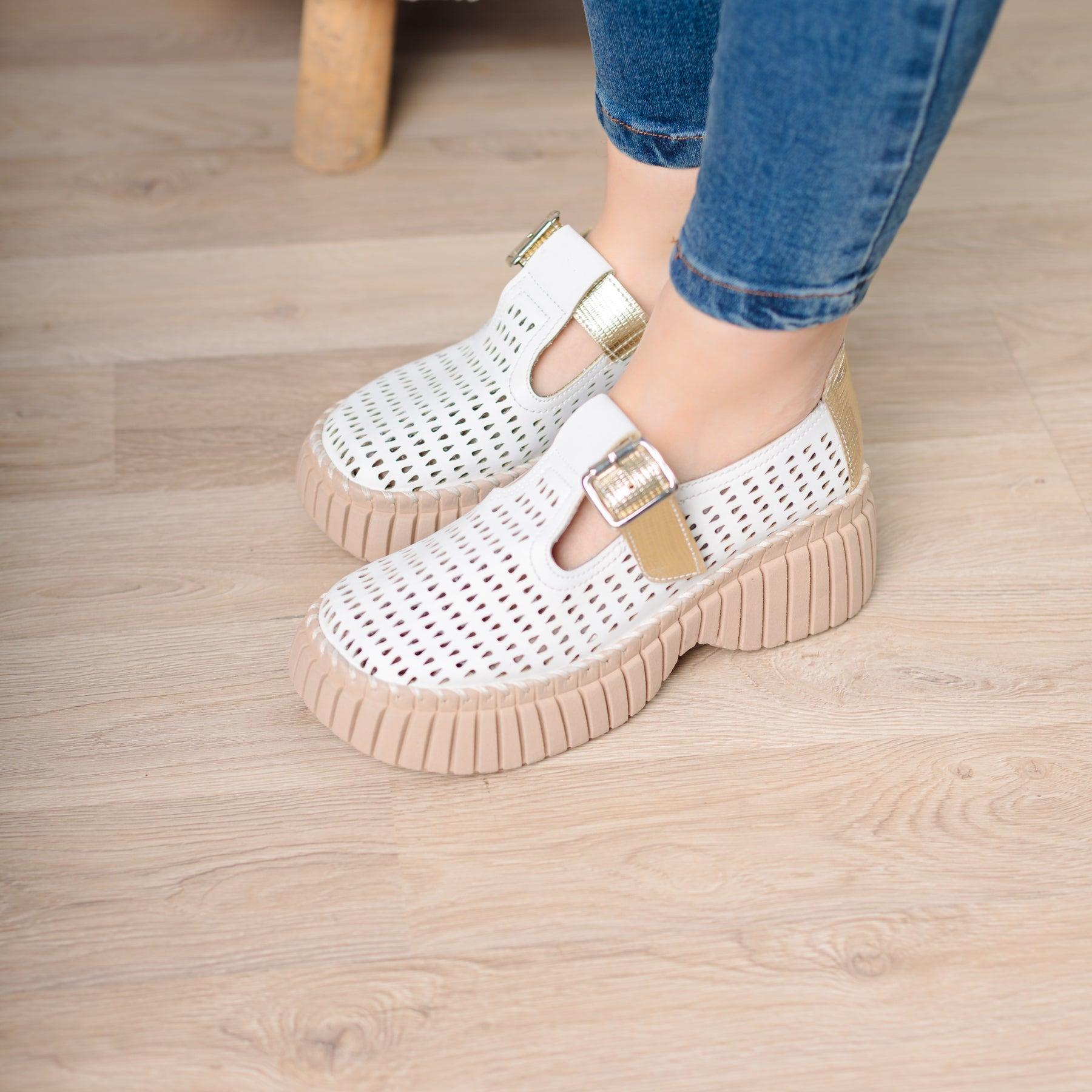 SANDALIAS CASUALES MUJER VESTY BLANCO - 1