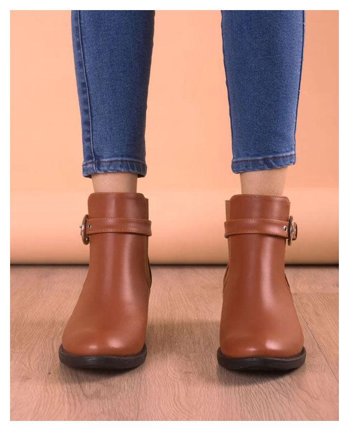 BOTINES MUJER SAPPORO CAMEL - 2