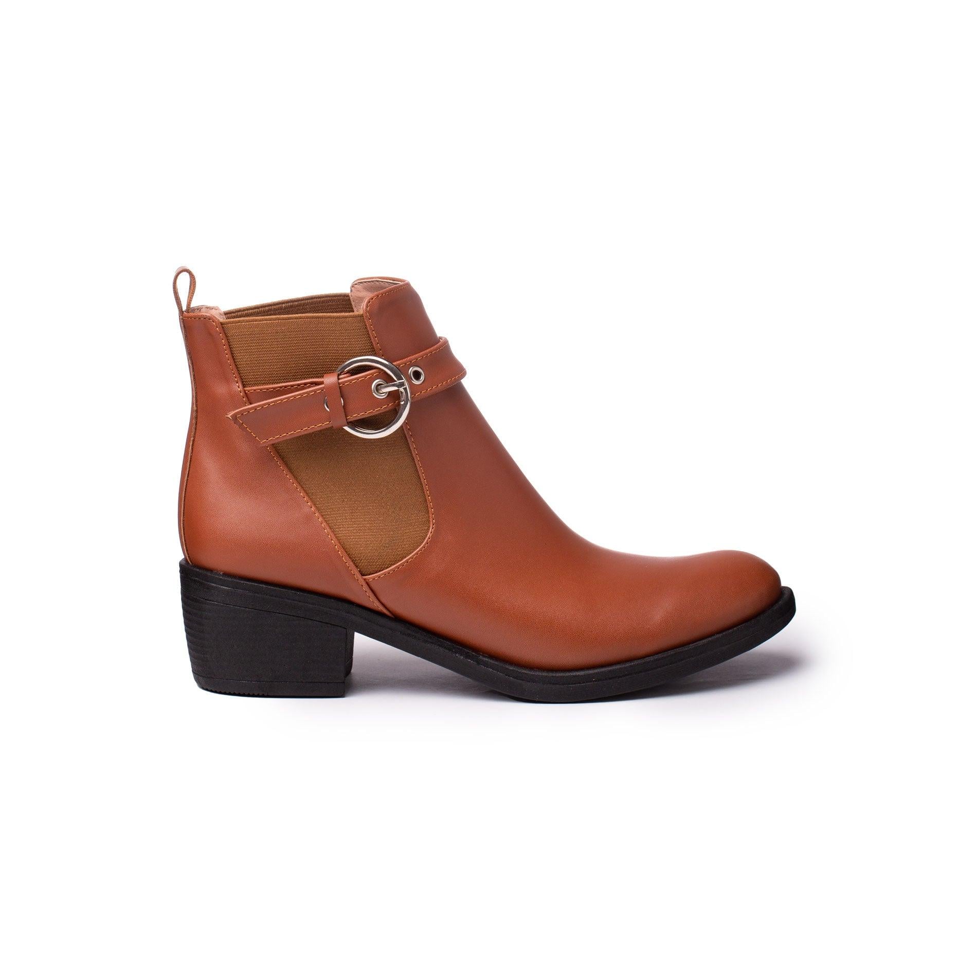 BOTINES MUJER SAPPORO CAMEL - 4