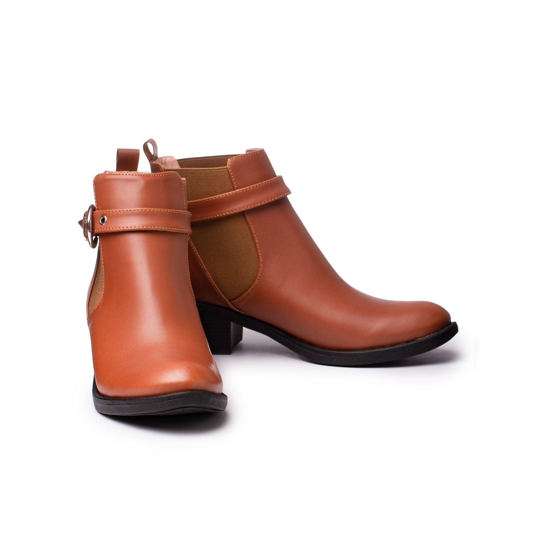 BOTINES MUJER SAPPORO CAMEL - 5