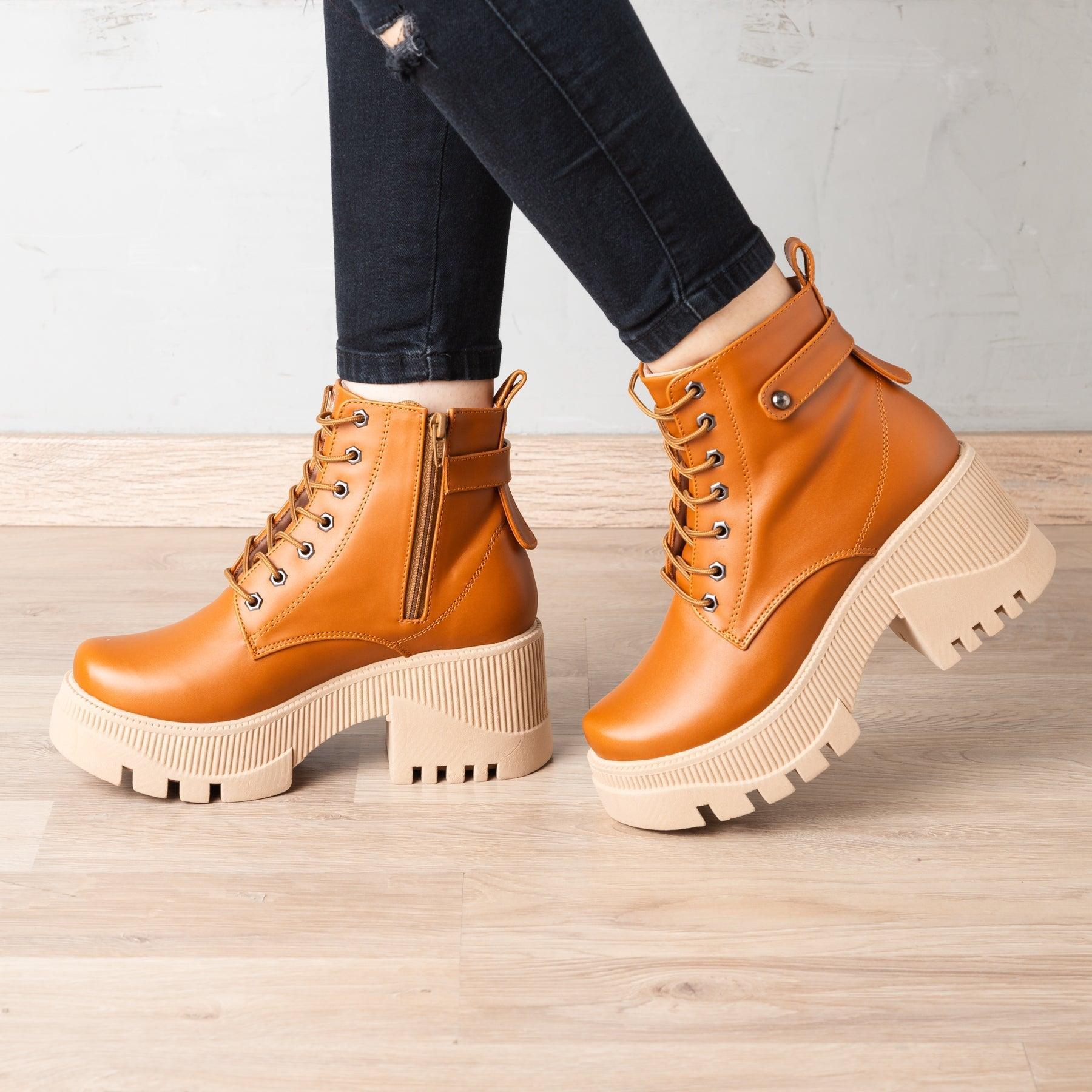 BOTAS MUJER PHAYL CAMEL - 1