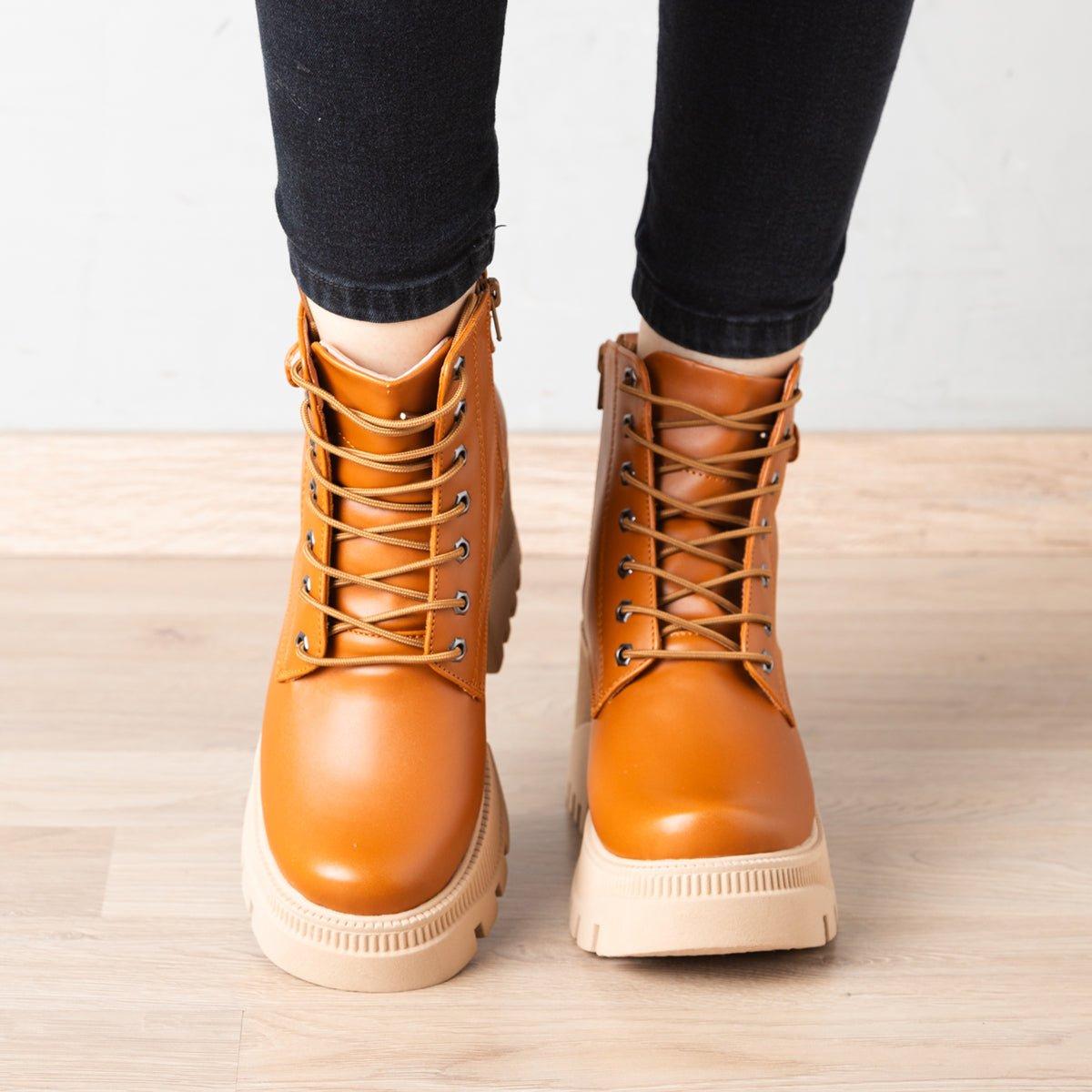 BOTAS MUJER PHAYL CAMEL - 2