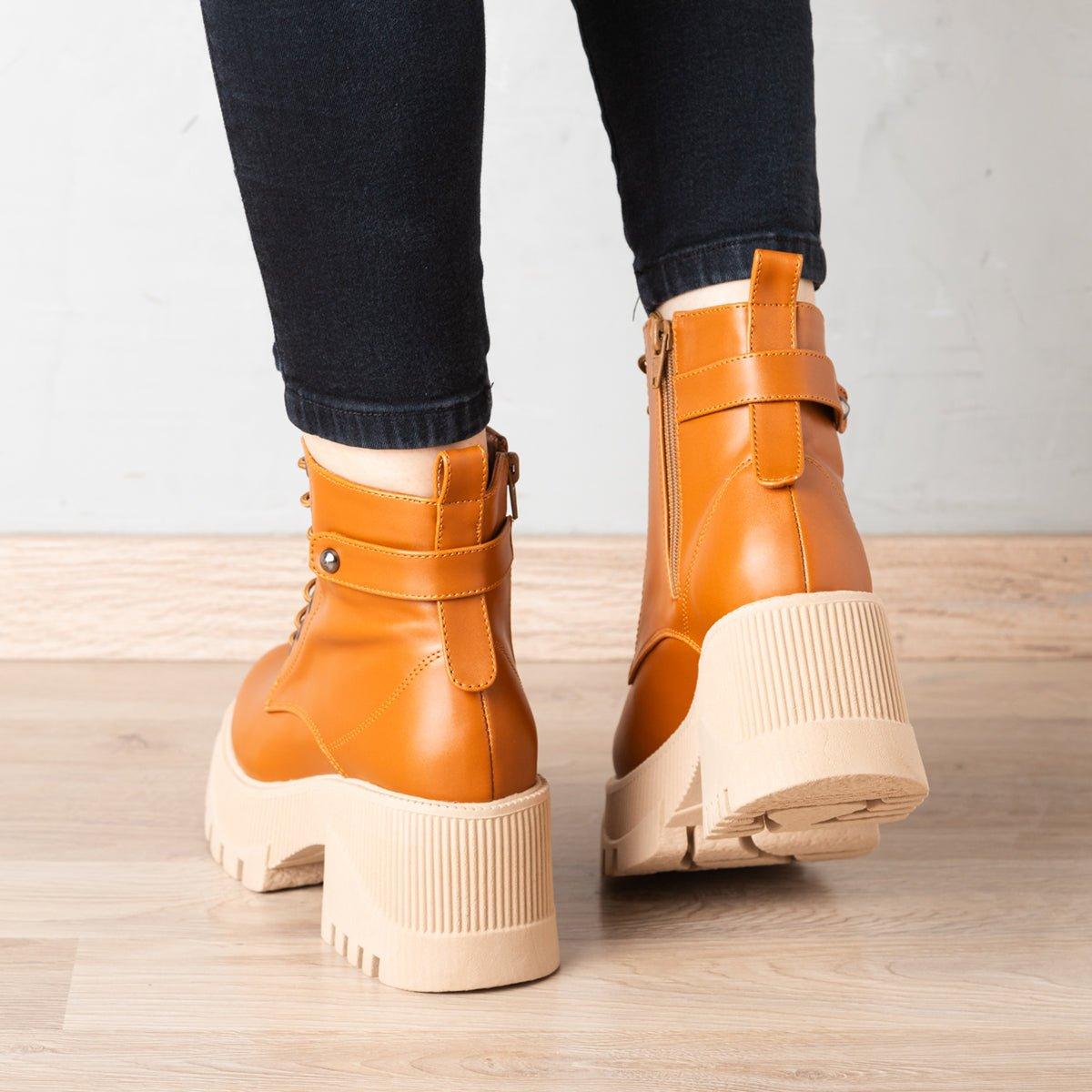BOTAS MUJER PHAYL CAMEL - 3