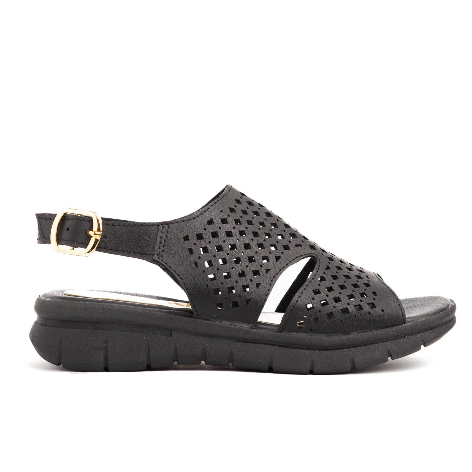 SANDALIAS CASUALES MUJER VANNI NEGRO - 4