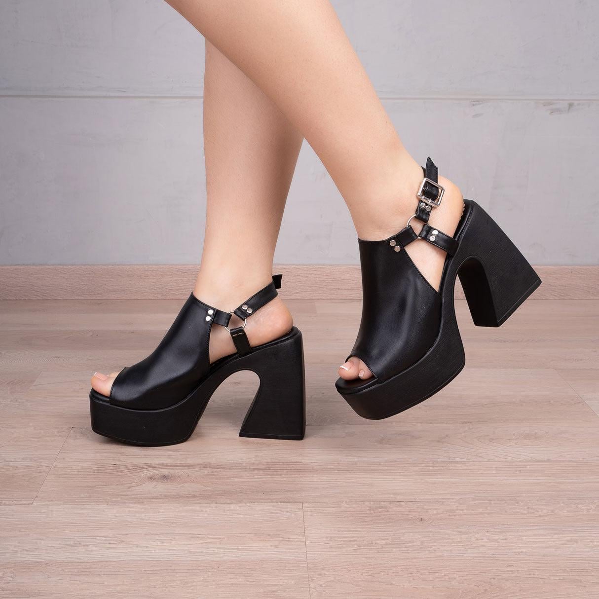 SANDALIAS MUJER MORONI NEGRO - 1