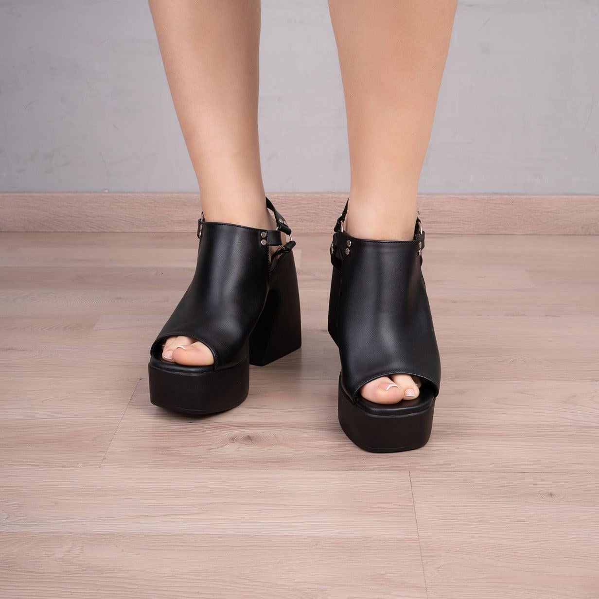 SANDALIAS MUJER MORONI NEGRO - 2
