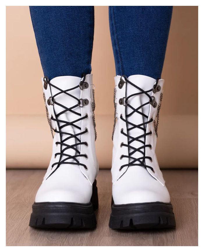 BOTAS MUJER KANSAS BLANCO - 2