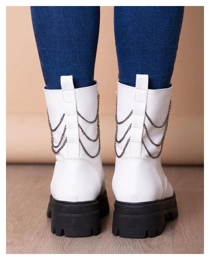 BOTAS MUJER KANSAS BLANCO - 3