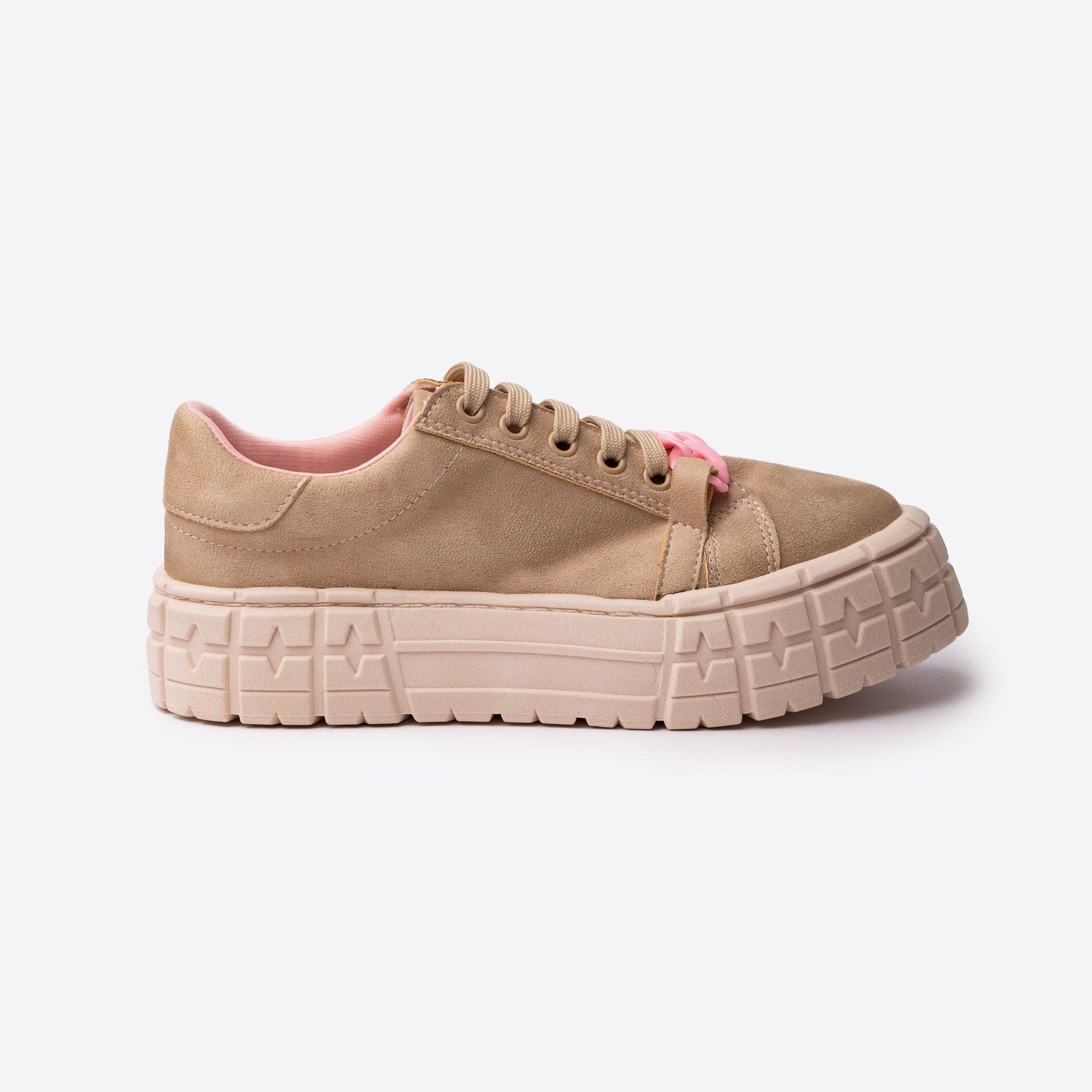 ZAPATILLAS URBANAS MUJER DUBLIN BEIGE ROSADO - 7