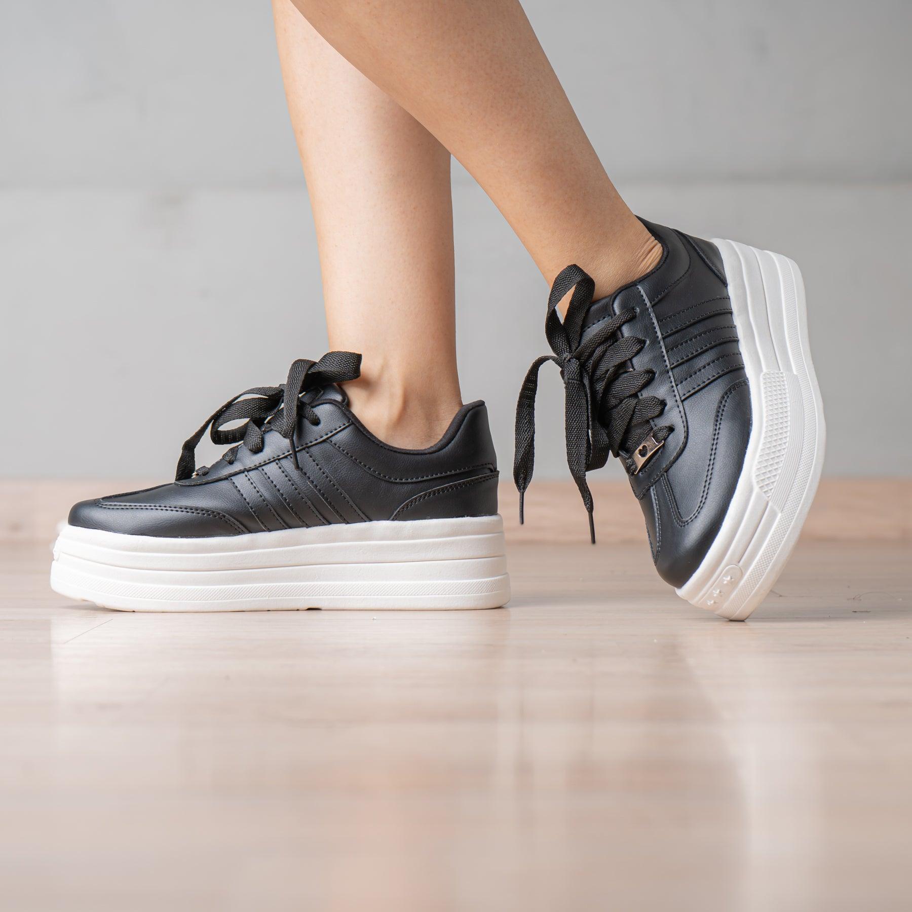 ZAPATILLAS URBANAS MUJER IMENE NEGRO - 1