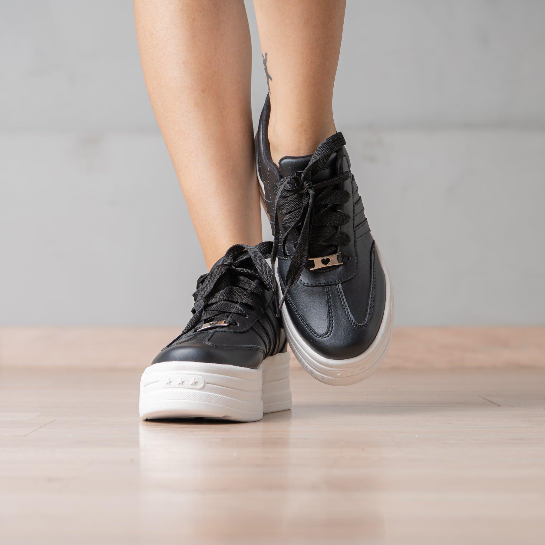 ZAPATILLAS URBANAS MUJER IMENE NEGRO - 2