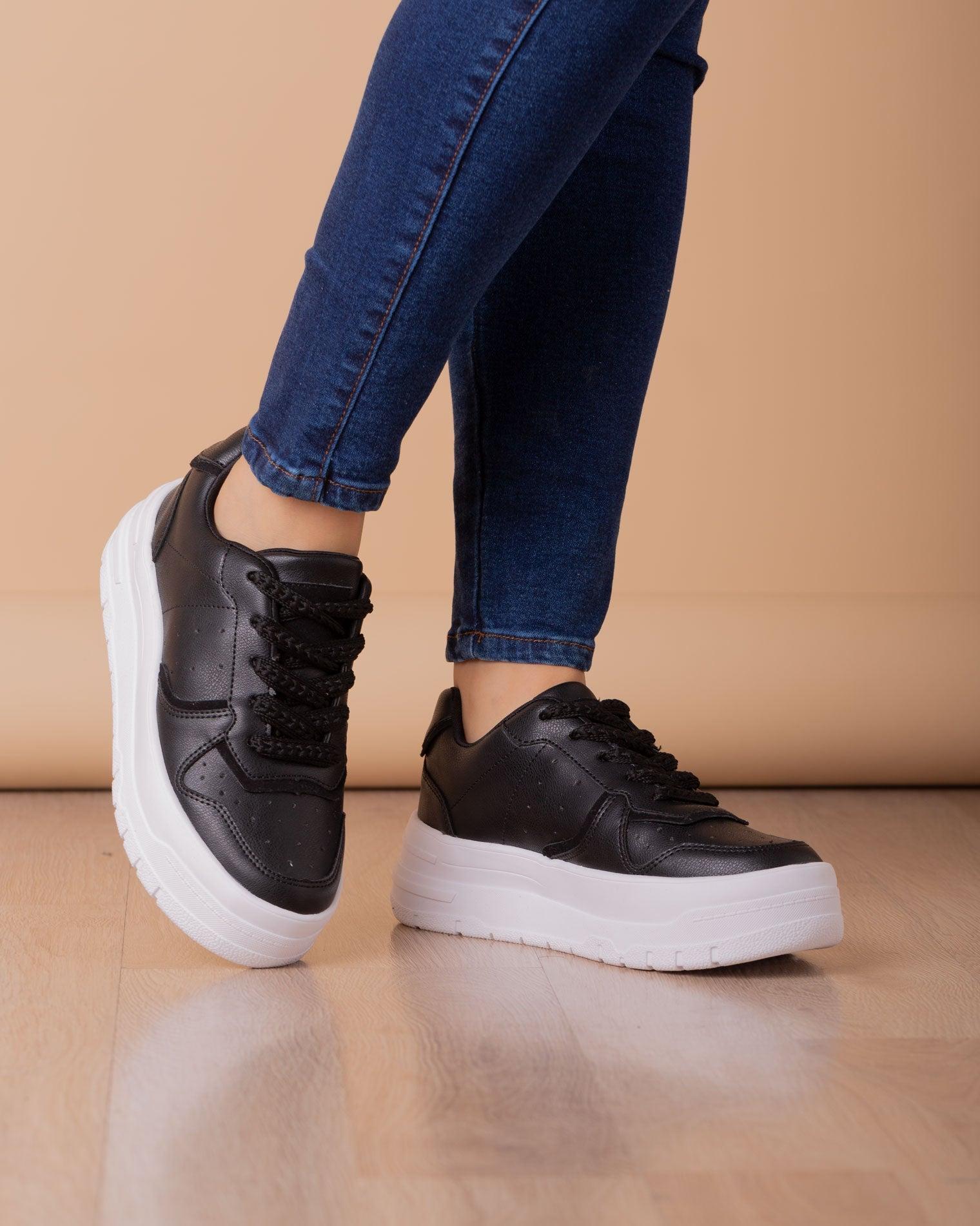 ZAPATILLAS URBANAS MUJER RULES NEGRO - 1