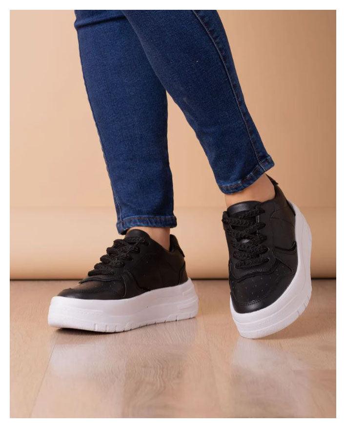 ZAPATILLAS URBANAS MUJER RULES NEGRO - 2