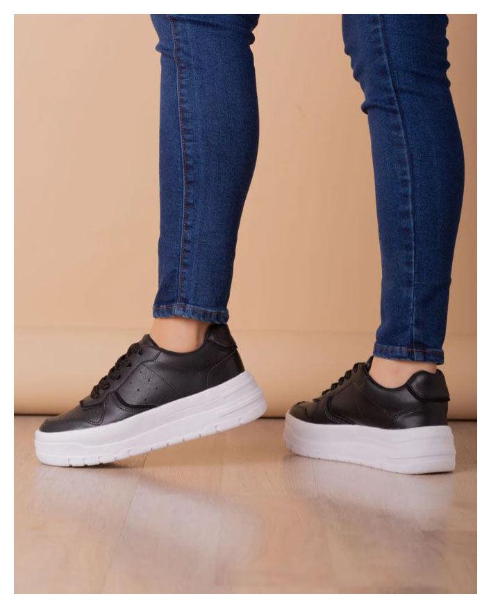 ZAPATILLAS URBANAS MUJER RULES NEGRO - 3