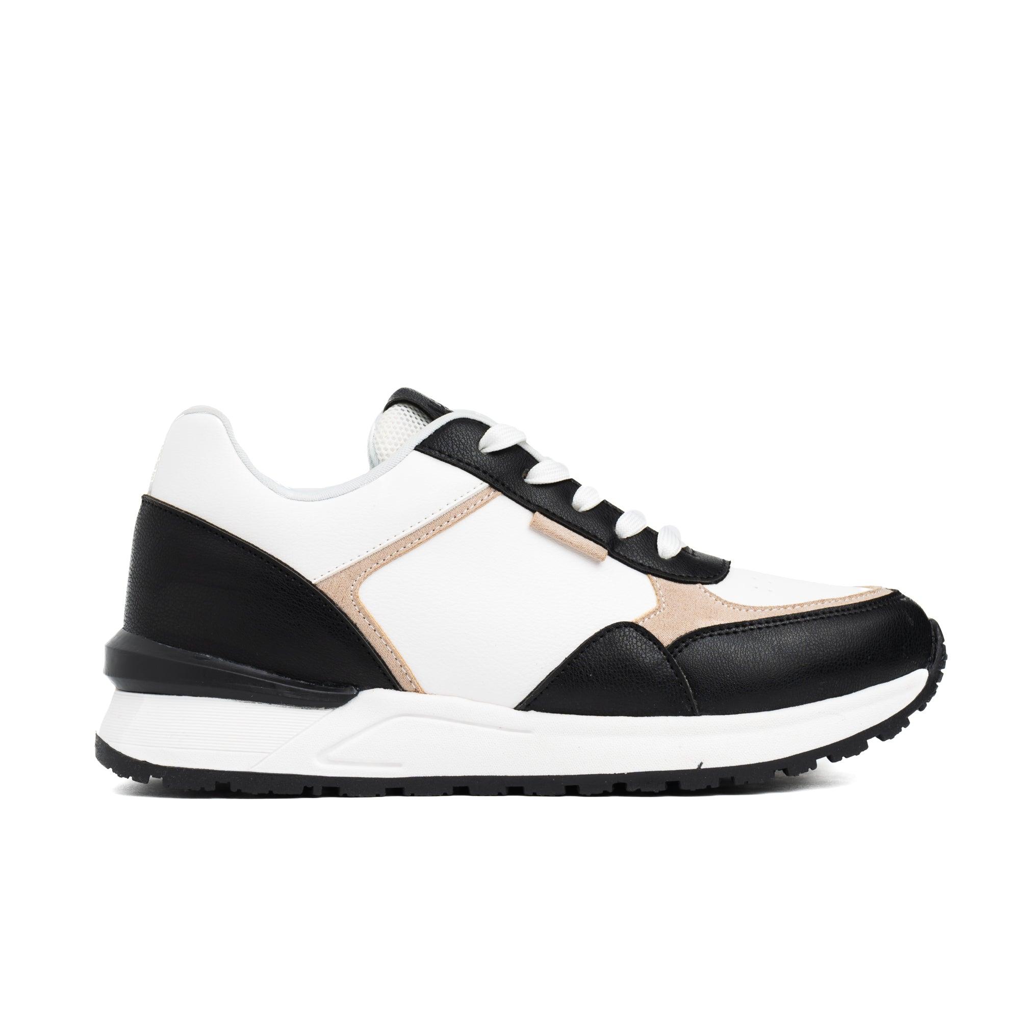ZAPATILLAS URBANAS MUJER BOOKRE NEGRO BEIGE - 4