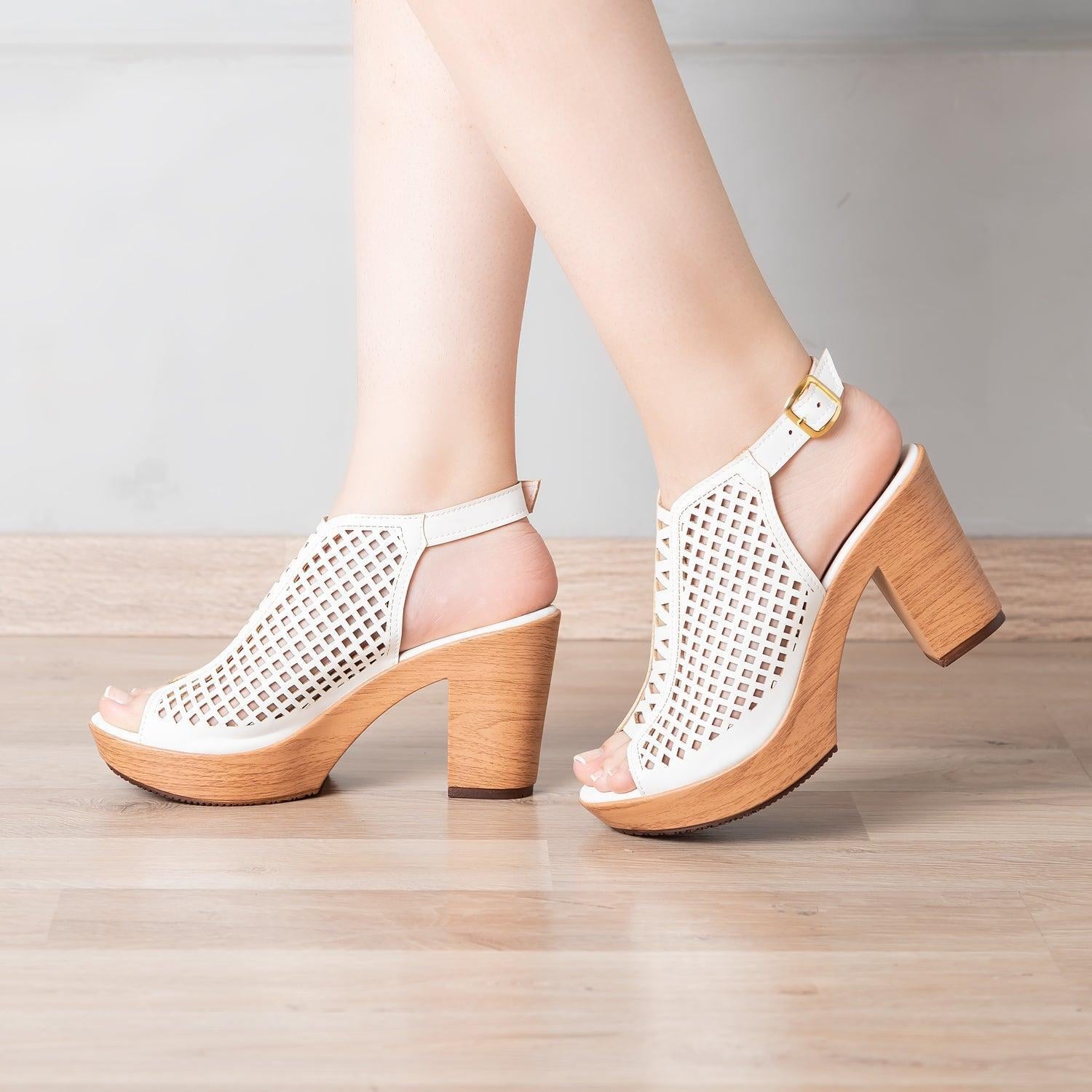 SANDALIAS MUJER ARGONI BLANCO - 1