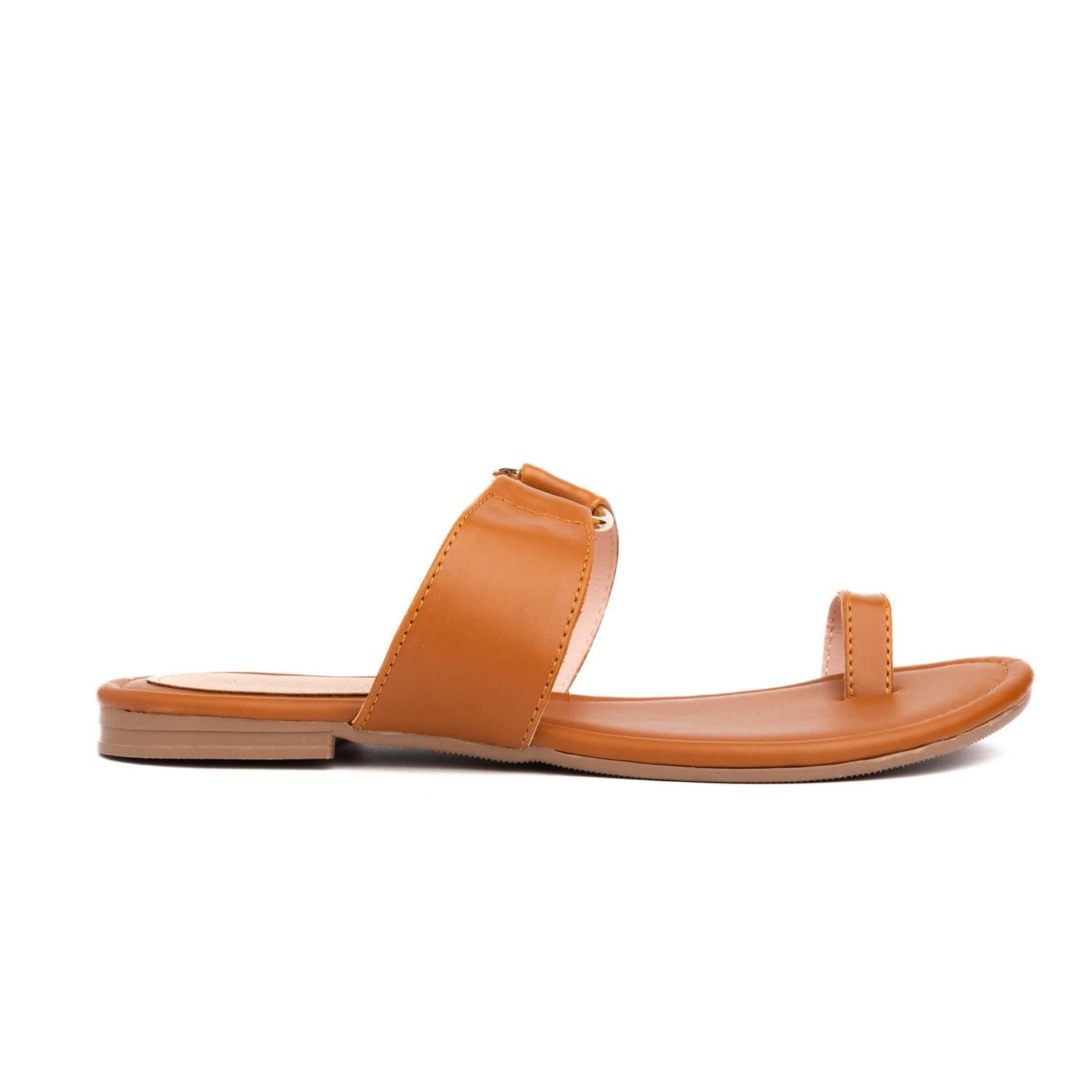 SANDALIAS CASUALES MUJER ARO CAMEL - 4